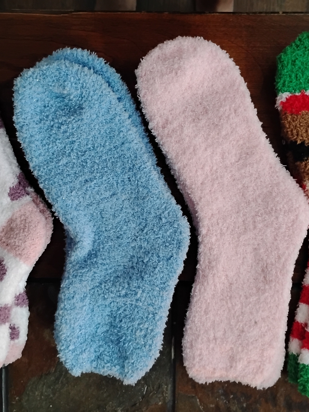 Bundle Of Fuzzy Socks-4 Pair
